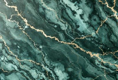 The primary subject of the image is a marble-like surface with a blue and gold color scheme. The setting is a close-up of the marble, showcasing its intricate patterns and textures. The visual style is a realistic representation of the marble, capturing its natural beauty. The colors and mood of the image are rich and luxurious, evoking a sense of sophistication and elegance.