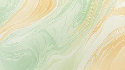 The primary subject of the image is a green and white swirling pattern, which appears to be a painting or a digital artwork. The setting is a wall, and the visual style is a combination of painting and digital art. The dominant colors are green and white, creating a calming and soothing atmosphere.