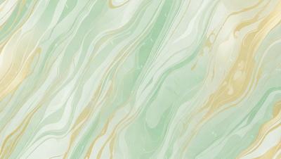 The primary subject of the image is a green and white striped pattern. The setting is a wall, and the visual style appears to be a digital art or illustration. The dominant colors are green and white, creating a calm and soothing atmosphere.