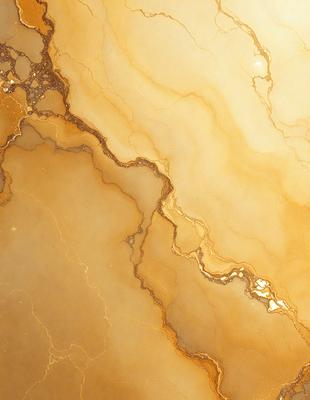 The primary subject of the image is a marble surface with a gold-like pattern. The setting is a close-up of the marble, showcasing its unique texture and design. The visual style is a realistic representation of the marble, capturing its natural beauty. The colors and mood of the image are warm and inviting, with the gold-like pattern adding a touch of luxury and sophistication.
