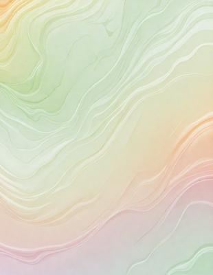 The primary subject of the image is a large, colorful, and textured wall. The setting is a room with a white background, and the visual style appears to be a combination of a photo and digital art. The dominant colors are green, white, and pink, creating a vibrant and lively atmosphere.
