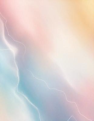 The primary subject of the image is a colorful, swirling, and dynamic lightning bolt. The setting is a cloudy sky, with the lightning bolt as the main focus. The visual style is a combination of digital art and illustration, creating a vibrant and dynamic atmosphere. The colors and mood of the image are predominantly blue, purple, and pink, giving it a lively and energetic feel.