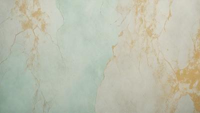 The primary subject of the image is a wall with a marble texture. The setting is a room with a white background. The visual style is a photo of the marble wall. The dominant colors are white and green, creating a clean and soothing atmosphere.