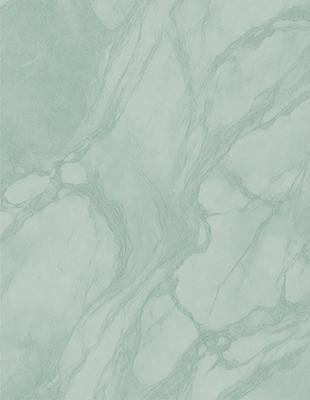 The image features a marble-like surface with a green tint. The primary subject is a close-up of the surface, showcasing its intricate design and texture. The setting is a room with a wall adorned with this unique marble-like material. The visual style is a close-up of the marble, emphasizing its details and beauty. The colors and mood of the image are predominantly green, giving it a natural and serene atmosphere.
