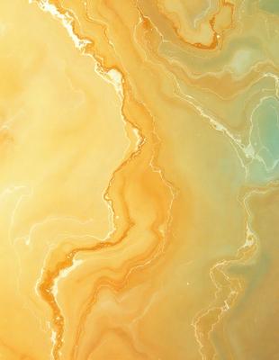 The primary subject of the image is a yellow and brown marbled stone. The setting is a close-up of the stone, showcasing its unique texture and color patterns. The visual style is a realistic representation of the stone, capturing its natural beauty. The colors and mood of the image are warm and earthy, evoking a sense of natural beauty and richness.