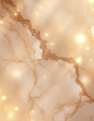The primary subject of the image is a marble wall with a golden hue. The setting is a room with a marble floor, and the visual style is a close-up of the marble wall. The colors and mood of the image are warm and inviting, with the golden hue of the marble wall creating a sense of luxury and elegance.