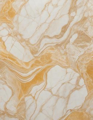 The primary subject of the image is a marble surface with a yellow and white color scheme. The setting is a room with a patterned wall, and the visual style is a close-up of the marble surface. The colors and mood of the image are warm and inviting, with the yellow and white marble creating a sense of elegance and sophistication.