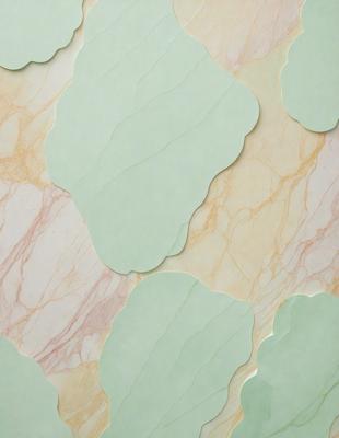 The primary subject of the image is a wall with a green and brown marbled pattern. The setting is a room with a green and brown marbled wallpaper. The visual style is a combination of a photo and digital art, creating a unique and interesting pattern. The colors and mood of the image are warm and inviting, with the green and brown marbled pattern adding a touch of sophistication and elegance to the space.