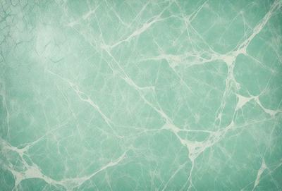 The primary subject of the image is a close-up of a green marble wall with a pattern of white and green veins. The setting is a bathroom, and the visual style is a photo. The dominant colors are green and white, creating a serene and calming atmosphere.