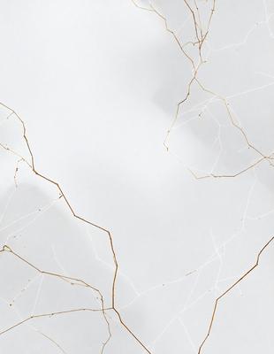 The image features a white marble surface with a pattern of gold streaks. The marble appears to be cracked, giving it a unique and textured appearance. The gold streaks create a sense of depth and interest in the otherwise plain white surface. The overall mood of the image is elegant and sophisticated, with the gold streaks adding a touch of luxury and exclusivity.