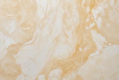 The primary subject of the image is a marble wall with a gold-colored pattern. The setting is a room with a white background. The visual style is a close-up of the marble wall, showcasing its intricate design. The colors and mood of the image are warm and elegant, with the gold pattern adding a touch of luxury to the overall atmosphere.