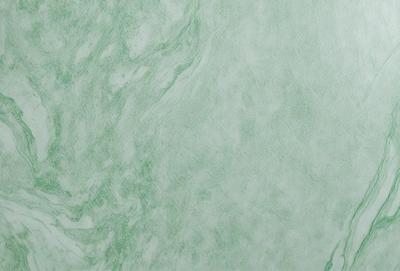 The primary subject of the image is a green, textured surface, which appears to be a wall or a piece of art. The setting is a room with a green background, and the visual style is a close-up of the green surface. The colors and mood of the image are predominantly green, creating a calm and serene atmosphere.