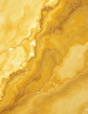 The primary subject of the image is a yellow marble wall with a pattern of swirls and lines. The setting is a room with a yellow marble floor, which complements the yellow marble wall. The visual style is a close-up of the marble wall, showcasing its unique texture and pattern. The colors and mood of the image are warm and inviting, with the yellow marble creating a sense of luxury and elegance.