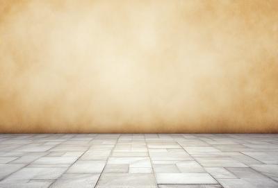 The primary subject of the image is a large, empty room with a yellow wall. The setting is a plain, empty space with no furniture or decorations. The visual style is a photo, capturing the room's emptiness and the yellow wall's texture. The colors and mood of the image are predominantly yellow, creating a warm and inviting atmosphere.