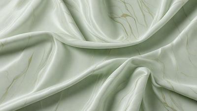 The primary subject of the image is a white fabric, which appears to be a piece of cloth or a curtain. The setting is a room with a wall, and the visual style is a close-up of the fabric. The colors and mood of the image are predominantly white, giving it a clean and simple appearance.