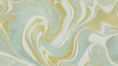 The primary subject of the image is a patterned wallpaper with a blue and yellow color scheme. The setting is a room with a blue and yellow wallpapered wall. The visual style is a patterned wallpaper, which gives the room a unique and vibrant atmosphere.