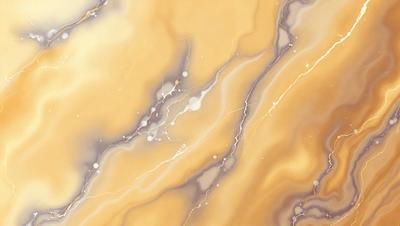 The primary subject of the image is a yellow marble wall with a pattern of white streaks. The setting is a room with a yellow marble floor. The visual style is a close-up of the marble wall, showcasing its unique texture and design. The colors and mood of the image are warm and inviting, with the yellow marble providing a sense of luxury and elegance.