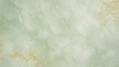 The primary subject of the image is a marble-like surface with a greenish hue. The setting is a wall, and the visual style appears to be a painting or drawing. The colors and mood of the image are predominantly green, giving it a calm and serene atmosphere.