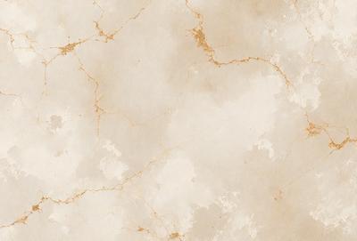 The primary subject of the image is a marble wall with a mottled texture. The setting is a room with a white background. The visual style is a combination of a photo and a drawing, creating a unique and artistic appearance. The colors and mood of the image are predominantly white and neutral, giving it a clean and elegant feel.