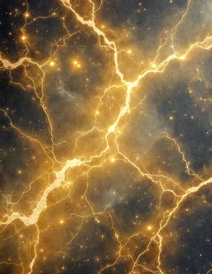 The primary subject of the image is a yellow and orange light, which appears to be a neon light or a light source with a yellowish hue. The setting is a dark background, which contrasts with the bright light. The visual style of the image is a close-up of the light source, emphasizing its vibrant colors. The colors and mood of the image are energetic and lively, with the bright light creating a striking contrast against the dark background.