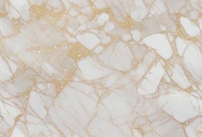 The primary subject of the image is a marble wall with a gold-colored pattern. The setting is a room with a white background. The visual style is a close-up of the marble wall, showcasing the intricate gold pattern. The colors and mood of the image are elegant and luxurious, with the gold pattern adding a touch of sophistication to the marble wall.
