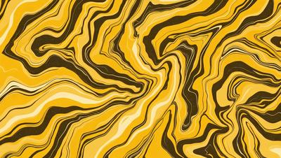 The primary subject of the image is a yellow and black striped pattern. The setting is a yellow and black striped background, which creates a visually striking contrast with the pattern. The visual style is a combination of a photo and a digital art, illustration, or drawing. The dominant colors are yellow and black, creating a bold and energetic atmosphere.