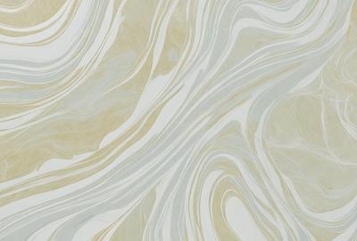 The primary subject of the image is a patterned wallpaper with a yellow and white color scheme. The setting is a room with a white and yellow color scheme. The visual style is a patterned wallpaper, which gives the room a unique and artistic appearance. The colors and mood of the image are warm and inviting, creating a cozy and comfortable atmosphere.