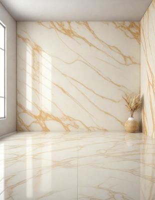 The primary subject of the image is a marble wall with a patterned texture. The setting is a room with a window, and the visual style is a photo. The colors and mood of the image are predominantly white, giving it a clean and elegant appearance.