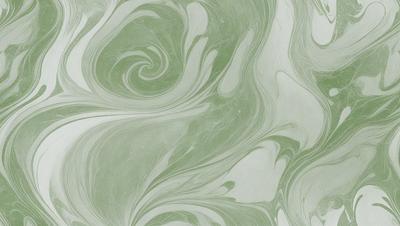 The image features a green and white swirl pattern on a white background. The swirl pattern is the primary subject, and it appears to be a digital art or illustration. The colors and mood of the image are predominantly green and white, creating a calm and soothing atmosphere.