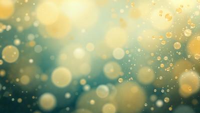 The primary subject of the image is a bright, colorful, and lively scene featuring a large number of yellow and gold dots. The setting is a blue background, which contrasts with the vibrant colors of the dots. The visual style of the image is a combination of a photo and digital art, creating a unique and eye-catching pattern. The colors and mood of the image are energetic and cheerful, evoking a sense of happiness and positivity.