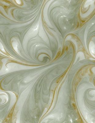 The primary subject of the image is a marble-like pattern with swirls and curves. The setting is a white and brown marble-like surface, which adds to the visual style. The image is a digital art or illustration, showcasing the intricate design of the marble pattern. The dominant colors are white and brown, creating a warm and natural atmosphere.