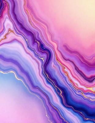 The primary subject of the image is a purple and pink abstract art piece, which appears to be a digital art or illustration. The setting is a pink and purple background, creating a vibrant and colorful atmosphere. The visual style is unique and creative, showcasing the artist's skill in crafting an eye-catching and visually appealing piece of art. The colors and mood of the image are predominantly purple and pink, evoking a sense of warmth, cre