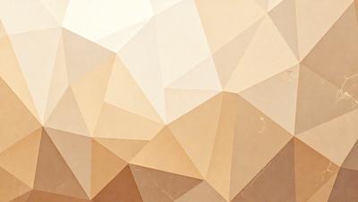 The image features a geometric pattern with a mix of brown and white colors. The primary subject is a close-up of the pattern, which appears to be a combination of triangles and squares. The setting is a wall, and the visual style is a blend of digital art and illustration. The dominant colors are brown and white, creating a warm and earthy atmosphere.