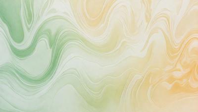 The primary subject of the image is a large, colorful painting of a wave. The painting features a mix of green, yellow, and white colors, creating a vibrant and dynamic scene. The setting is a wall, and the visual style appears to be a combination of digital art and illustration. The painting captures the essence of the ocean and its waves, evoking a sense of movement and energy.