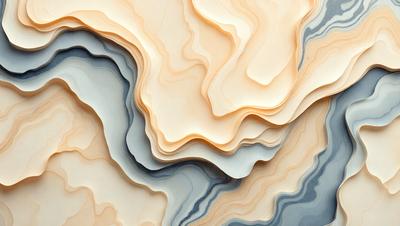 The primary subject of the image is a large, textured piece of paper or cardboard, possibly a piece of cardboard or a paper sculpture. The setting is a close-up view of the paper, showcasing its intricate texture and design. The visual style is a combination of a photo and a digital art or illustration, as the paper appears to be a three-dimensional representation of a mountain. The colors and mood of the image are predominantly earthy tones, giving it a natural and organic feel
