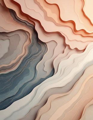 The primary subject of the image is a large, colorful, and textured wallpaper. The setting is a room with a wall that features a variety of textures and colors, creating a visually appealing and unique design. The visual style of the image is a close-up of the wallpaper, showcasing its intricate details and patterns. The colors and mood of the image are vibrant and lively, with a mix of warm and cool tones that create a dynamic and engaging atmosphere.