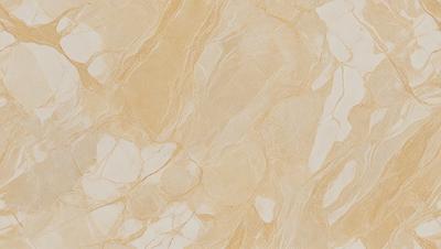The primary subject of the image is a close-up of a marble tile, showcasing its texture and pattern. The setting is a wall, and the visual style is a photo. The dominant colors are yellow and brown, giving the image a warm and natural atmosphere.