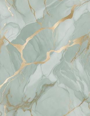 The primary subject of the image is a marble-like surface with gold accents. The setting is a wall with a patterned design, giving it a unique and elegant appearance. The visual style is a combination of digital art and illustration, creating a realistic yet artistic representation of the marble surface. The colors and mood of the image are predominantly gold and white, giving it a luxurious and sophisticated feel.
