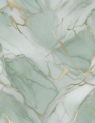 The primary subject of the image is a marble wall with a gold-colored pattern. The setting is a room with a white marble floor. The visual style is a close-up of the marble wall, showcasing its intricate design. The colors and mood of the image are predominantly white and gold, giving it a luxurious and elegant appearance.