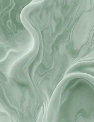 The primary subject of the image is a close-up of a green, swirling, and flowing pattern. The setting is a green background, which adds to the overall atmosphere. The visual style appears to be a combination of a photo and digital art, creating a unique and intriguing visual effect. The colors and mood of the image are predominantly green, giving it a soothing and calming vibe.