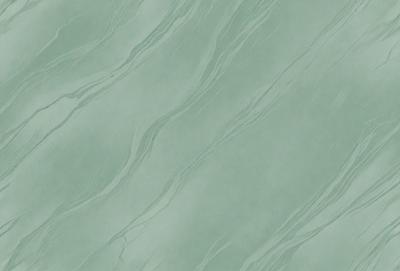 The primary subject of the image is a close-up of a marble-like surface with a pattern of waves. The setting is a green background, which adds to the overall visual style. The image is a digital art piece, showcasing the intricate details of the marble-like surface. The dominant colors are green and blue, creating a calm and serene atmosphere.