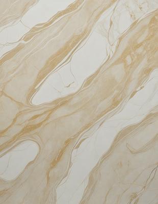 The primary subject of the image is a marble wall with a patterned design. The setting is a room with a white background. The visual style is a photo of the marble wall. The dominant colors are brown and white, creating a warm and elegant atmosphere.