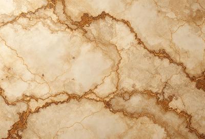 The image features a marble surface with a yellowish tint, giving it a warm and natural appearance. The marble is textured and has a slightly rough surface, which adds to its authenticity. The primary subject of the image is the marble surface, which is the main focus of the image. The setting is a room with a marble wall, and the visual style is a close-up of the marble surface. The colors and mood of the image are warm and inviting, with the yellowish tint of