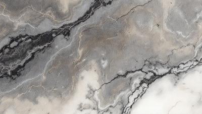 The image features a marble-like surface with a patterned texture. The primary subject is a close-up of the marble, showcasing its unique and intricate design. The setting is a natural environment, possibly a rock formation or a stone wall. The visual style is a combination of a photo and a drawing, creating a realistic yet artistic representation of the marble. The colors and mood of the image are predominantly neutral, with a focus on the marble's natural beauty and texture.