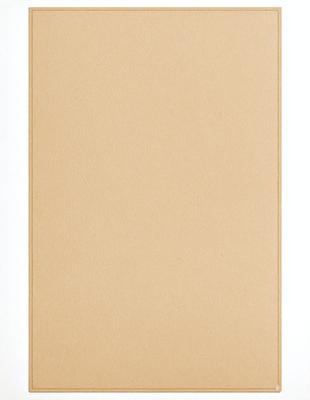 The primary subject of the image is a brown piece of cardboard. The setting is a white background, which provides a clean and uncluttered appearance. The visual style is a simple, straightforward representation of the cardboard. The colors and mood of the image are predominantly brown, giving it a natural and earthy feel.