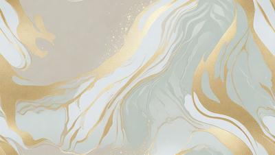The primary subject of the image is a painting or drawing of a woman's face, with gold and blue colors. The setting is a white background, and the visual style appears to be a combination of digital art and illustration. The colors and mood of the image are warm and inviting, with the gold and blue tones creating a sense of elegance and sophistication.