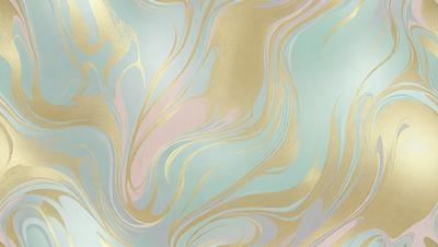 The primary subject of the image is a swirling, colorful pattern that resembles a painting or a digital artwork. The setting is a wall, and the visual style appears to be a combination of photo and digital art. The colors and mood of the image are vibrant and lively, with a mix of pink, blue, and gold hues.