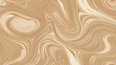 The primary subject of the image is a patterned wallpaper with a brown and white color scheme. The setting is a room with a wooden floor, and the visual style appears to be a combination of a photo and a drawing. The colors and mood of the image are warm and inviting, creating a cozy atmosphere.