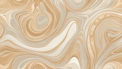 The primary subject of the image is a patterned wallpaper with a brown and white color scheme. The setting is a room with a wall adorned with the patterned wallpaper. The visual style is a close-up of the wallpaper, showcasing its intricate design. The colors and mood of the image are warm and inviting, with the brown and white tones creating a cozy atmosphere.