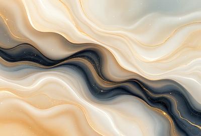 The primary subject of the image is a large, intricate, and colorful pattern. The setting is a white and gold background, which contrasts with the vibrant colors of the pattern. The visual style is a combination of digital art and illustration, creating a unique and eye-catching design. The colors and mood of the image are predominantly warm and inviting, with the gold and white tones adding a touch of elegance and sophistication.